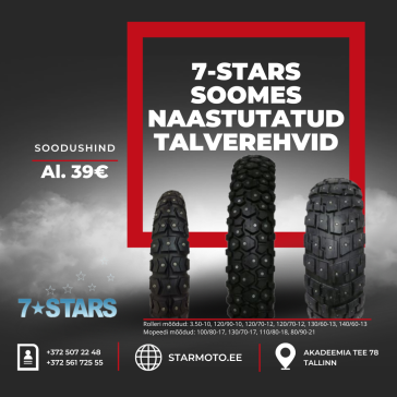 Naastrehvid rolleritele ja mopeedidele.