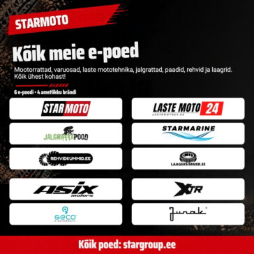 Stargroupin verkkokaupat 6 kauppaa ja 4 virallista brndi samasta perheest