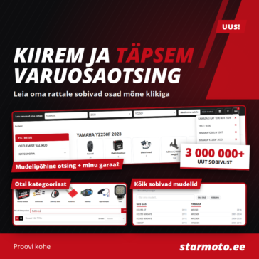 Uusi varaosahaku starmotoees lyd pyrsi sopiva osa nopeammin