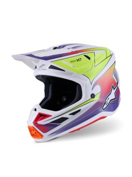 HELMET SM7 FUSE WHT/YL/PU XL