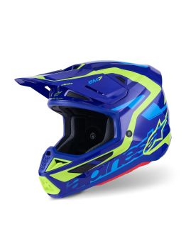 HELMET SM7 DEED BLUE/YEL M