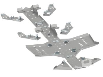 Põhjakaitse täis komplekt (alumiinium): CanAm G2 Outlander 6x6: (2017-2018)