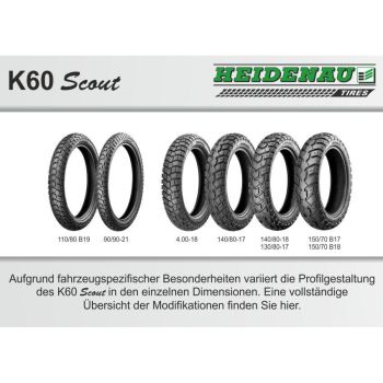K60SCOUT 140/80-17 69T TL