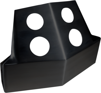 SKID PLATE 91-05 FXD BLK
