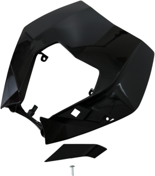 HEADLIGHT PLAST EXC 09-13 BLK