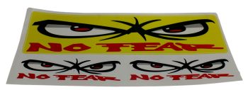 Kleebis No Fear 355mm x 150mm - kollane