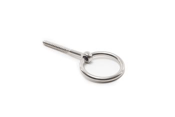 Ring Eye Bolt with wood thread AISI316 6x60mm