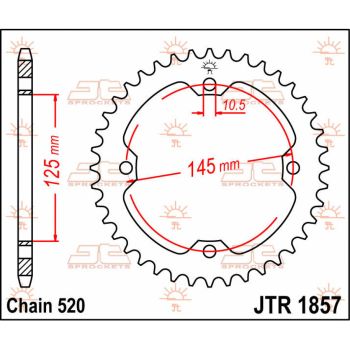 SPROCKET REAR 40T 520