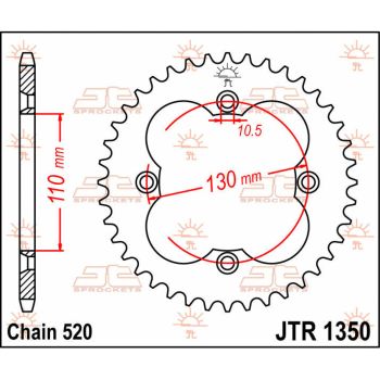 SPROCKET REAR 40T 520