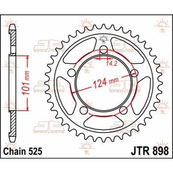 SPROCKET REAR 41T 525