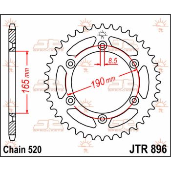 SPROCKET REAR 50T 520