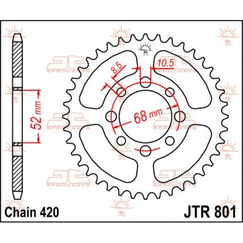 SPROCKET REAR 32T 420