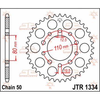 SPROCKET REAR 39T 530