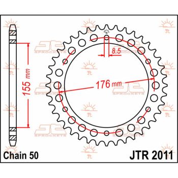 SPROCKET REAR 42T 530