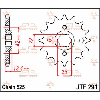 SPROCKET FRONT 16T 525