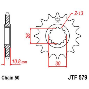 SPROCKET FRONT 16T 530 RU