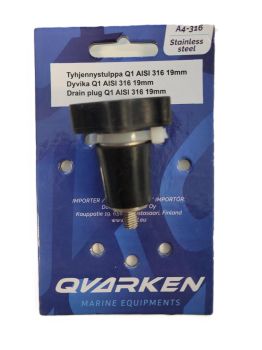 Qvarken Drain plug Q1 AISI 316 16mm