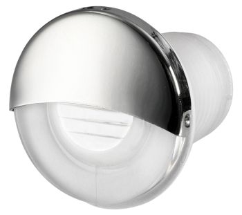 Recess fit LED courtesy light round white