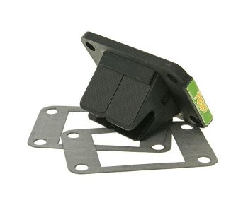 reed valve assy Top Performances V-Force 3 TPR Black for Minarelli AM, Generic, KSR-Moto, Keeway, Motobi, Ride, CPI, 1E40MA, 1E40MB