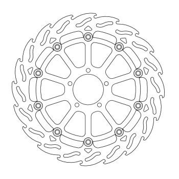BRAKE DISC FLAME FLOAT FT L