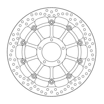 BRAKE DISC HALO RACING FR