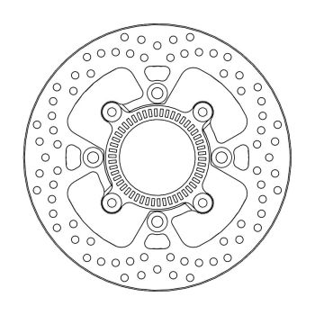 BRAKE DISC HALO REAR
