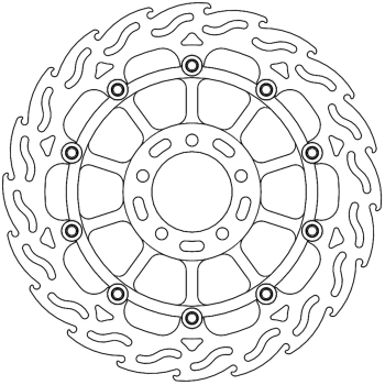 BRAKE DISC FLAME RACING FT L