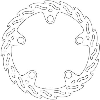 BRAKE DISC FLAME FRONT