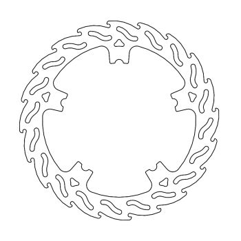 BRAKE DISC FIX FLAME FRONT R