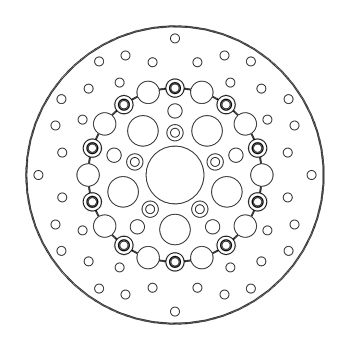 BRAKE DISC FLOAT ROUND FRONT