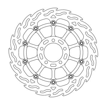 BRAKE DISC FLAME RACING FT L