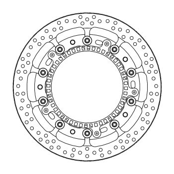 BRAKE DISC HALO T-FLOATER FT