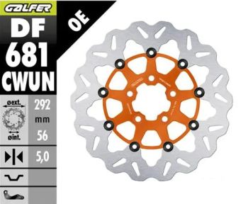 BRAKE DISC FLOAT WAVE ORANGE