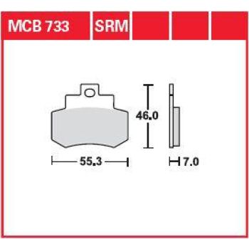 BRAKE PAD ORGANIC STREET