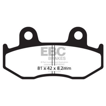 BRAKE PAD SFA ORG SCOOTER