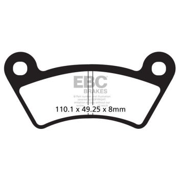 BRAKE PAD CARBON TT DIRT