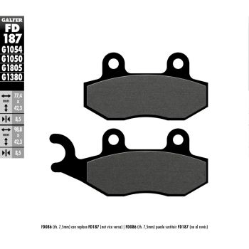 BRAKE PAD SEMI METAL SCOOTER