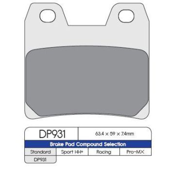 BRAKE PAD SINTERED DP931