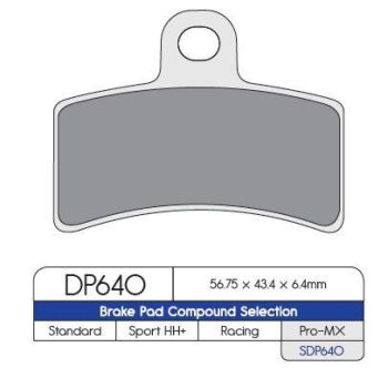 BRAKE PAD MX SDP640MX
