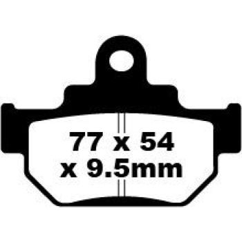 BRAKE PAD CARBON TT DIRT