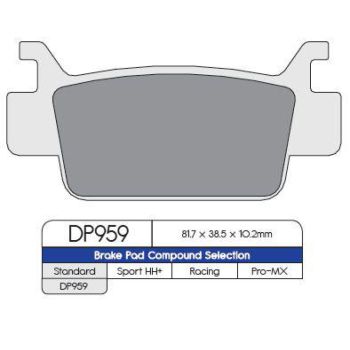 BRAKE PAD DP ATV DP959