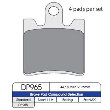 BRAKE PAD DP STRT DP965