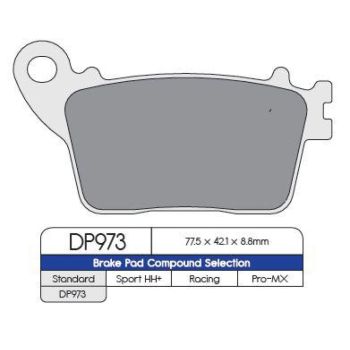 BRAKE PAD DP STRT DP973