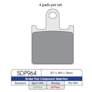 BRAKE PAD DP STRT SDP964