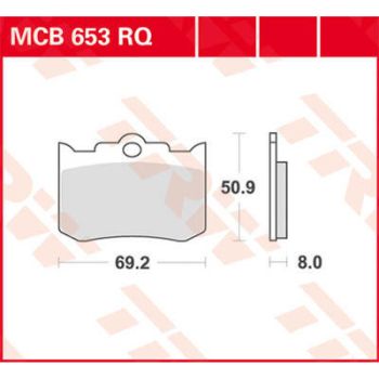 BRAKE PAD TRW MCB653RQ