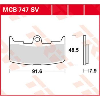 BRAKE PAD TRW MCB747SV