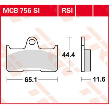 BRAKE PAD TRW MCB756SI