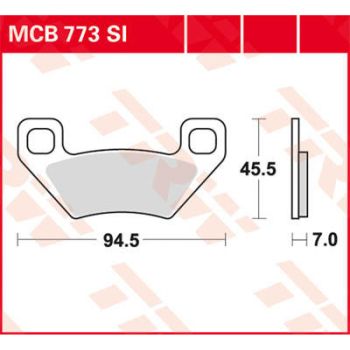 BRAKE PAD TRW MCB773SI