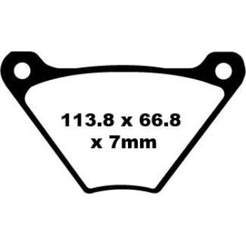 BRAKE PAD VEE SEMISNTRD