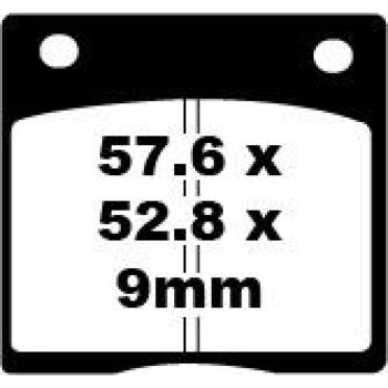 BRAKE PAD VEE SEMISNTRD